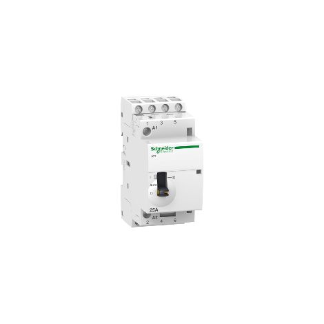 Contattore iCT 4NA 25A comando 24Vca man. - A9C21134