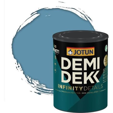 Peinture Bois - DEMIDEKK INFINITY DETAILS - Lasure Opaque Satinée - RAL 5024 - 0,75L (1/2)