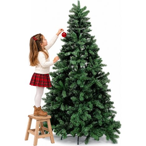 Albero di Natale Canada 210 cm Verde Decorazione Addobbo Natalizia Foltissima (1/5)