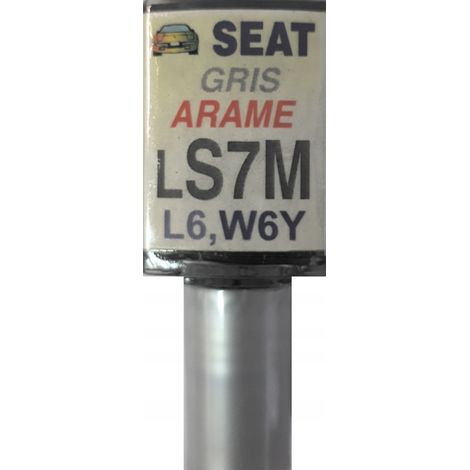 Retoque de pintura para Seat LS7M L6 W6Y gris arame PARA ARAÑAZOS (1/5)
