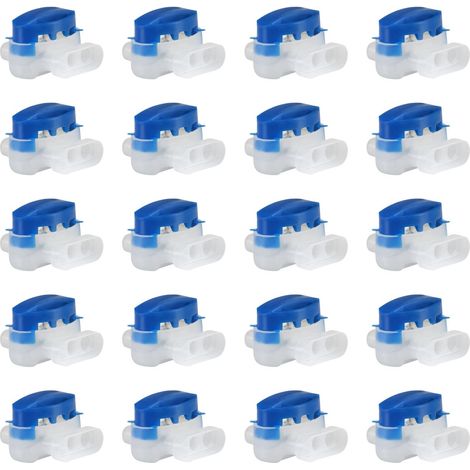Rowoythk 20-pack robotic lawnmower cable connectors – Optimal sealing and conductivity – Quick installation without stripping (1/5)
