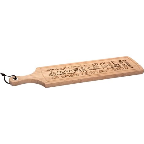 Planche à découper en bambou de 59,5 cm de longueur et 15 cm de largeur – Durable, élégante et livraison gratuite