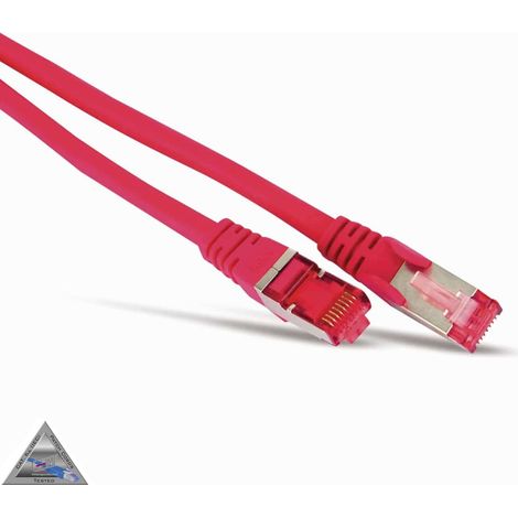 S-IMPULS CAT.6a Patchkabel, halogenfrei, GHMT zertifiziert, 1 m, rot