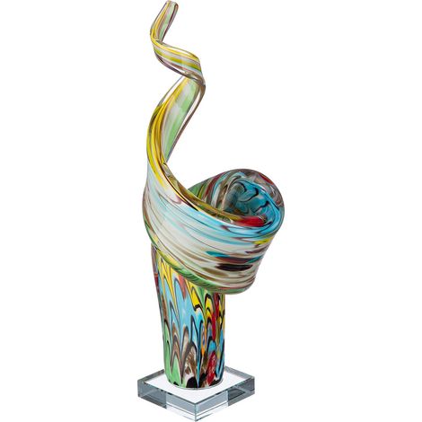 Sculpture en Verre Multicolore Hauteur 35 cm Décoration en Verre Cadeau pour Femme (1/2)