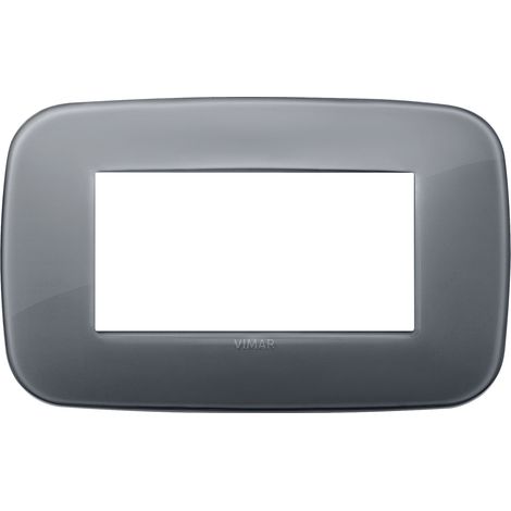 VIMAR - 19684.61 Placa redonda 4M Reflex gris humo