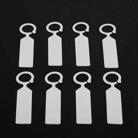 100 étiquettes suspendues en plastique blanc pour plantes, arbres et pépinière - Décoration de jardin (1/5)