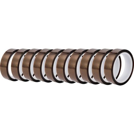 TRU COMPONENTS Ruban adhésif antistatique (ESD) 10 pc(s) ambre (L x l) 33 m x 25 mm Polyimide (1/3)