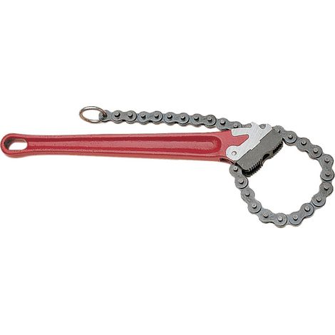 Virax – Clé à chaîne 350 mm – Capacité de serrage 2' – Mâchoire interchangeable en acier chrome vanadium – Pour montages en espaces restreints (1/5)