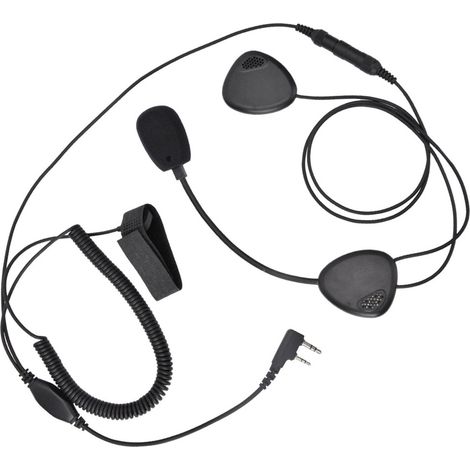Casque moto radio-talkie imperméable avec micro-oreillette et PTT pour moto et vélo (1/5)