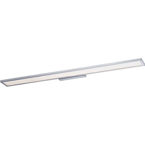 LED Wandspot Bad Metall in Chrom Schirm blendarm IP44