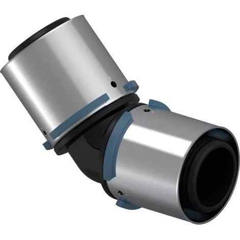 Uponor Racor compuesto ángulo 45° gris 40 mm