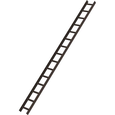 MUNK Aluminium Dachleiter 15 Sprossen braun