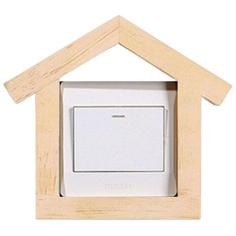 Décoration De Plaques Interrupteur Design Créatif Commutateurs Embellir Les Murs Grand Décor Pour Le Salon Chambre Cuisine Bureau École Accueil 8.6x8.6cm (1/5)