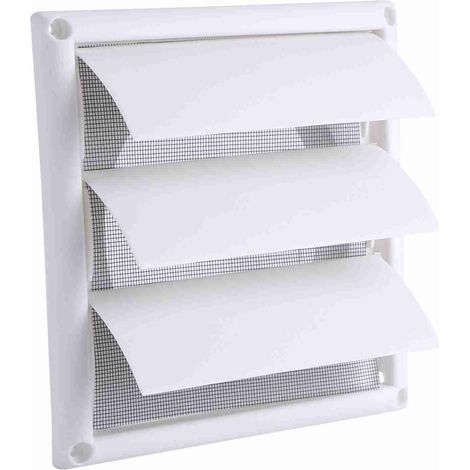 Grille de ventilation murale en plastique à 3 volets, neuve, 20 x 20 cm (1/5)
