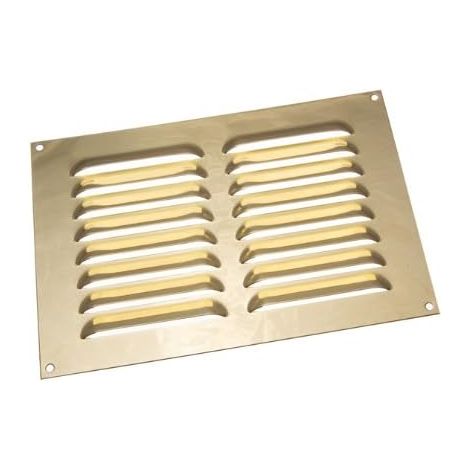 Grille de ventilation en laiton poli 20,3 x 22,9 x 15,2 cm (1/2)