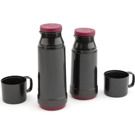 Jata Home HTER2175 - Thermos per liquidi freddi e caldi. Doppia parete. Grande isolamento. Senza BPA. Leggera. Chiusura ermetica. Nessun odore o sapore. Coperchio da usare come bicchiere. 750 ml (1/4)
