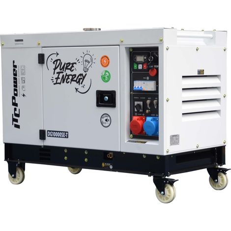 Itc Power – Groupe électrogène diesel 10,6 kVA – Triphasé et monophasé – Moteur 4 temps refroidi par air – Autonomie 10h à 100% de charge