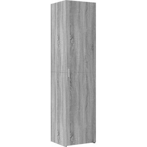Buffet haut Meuble de rangement sonoma gris 45x42,5x185 cm bois d'ingénierie (1/5)