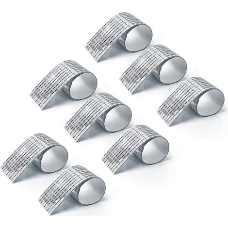 Lot de 3776 Miroirs Auto-Adhésifs Carreaux de Mosaïque en Verre  Décoration de boule disco,DIY Decor, Argenté (1/5)