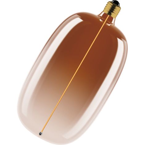 OSRAM Vintage 1906 Big Elipse Oval est une à intensité variabavec un filament en forme d'ellipse. Il propose 4,8 W pour 200 lm,E27, verre marron thé, diamètre 145 mm, CRI 80, 1800 K. (1/4)