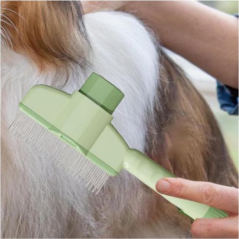 Spazzola autopulente per animali domestici - Spazzola per gatti - Adatta per pelo senza effetto crespo - Districa e rimuove i nodi - Adatta agli animali domestici - Per pelo lungo e corto (1/5)
