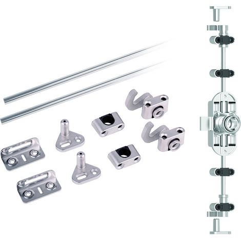 Espagnolette kit complet avec tringle de 1200