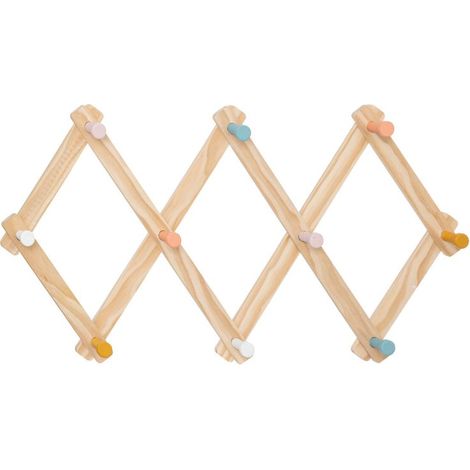 Patère Enfant 10 Crochets Accord 50cm Beige (1/3)