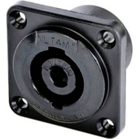 Neutrik NLT4MPXX-BAG Connettore per altoparlanti Spina dritta Numero Poli (num): 4 Nero 1 pz.