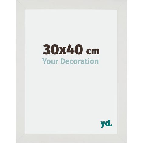 Cadre Puzzle 30x40 cm - Blanc Mat - MDF - Mura. (1/5)