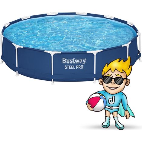 Piscina de jardin con estructura de 366 x 76 cm 16 en 1 bestway 56681