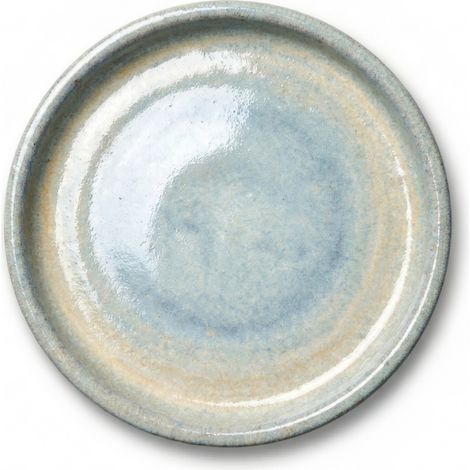 Provencelia Keramik-Untersetzer für Blumentöpfe Ø 21 cm – Perle – glasiert, frostbeständig & handgefertigt