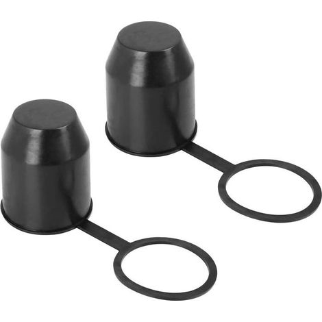Protections de boule d'attelage, lot de 2, pour attelages de remorque, étanches à la poussière et à l'eau, convenant aux voitures et aux camping-cars. (1/5)