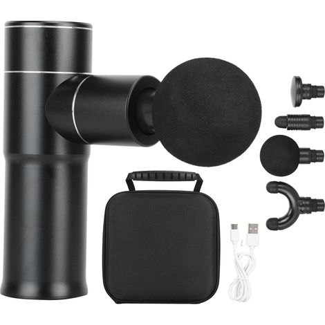 Wiederaufladbares Mini-USB-Muskelmassagegerät mit 4 Geschwindigkeitsstufen für Entspannung zu Hause und im Büro, Gesichtsmassagegerät für Fitness (1/5)