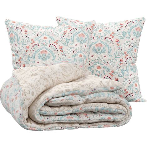 Bettwäsche-Set „Morris“, 220 x 240 cm, beige - Atmosphera créateur d'intérieur (1/4)