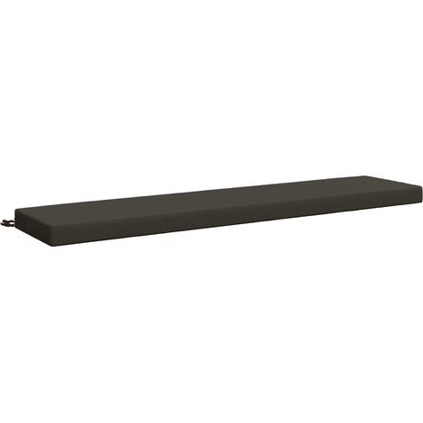Coussin de banc SOEST 100 % polyester Anthracite vidaXL