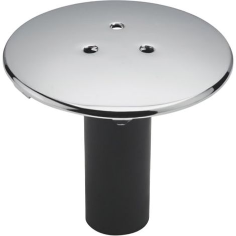 Coperchio in metallo cromato Filtro doccia da 90 mm, piatto doccia forato da 60 mm con tubo di sgocciolamento