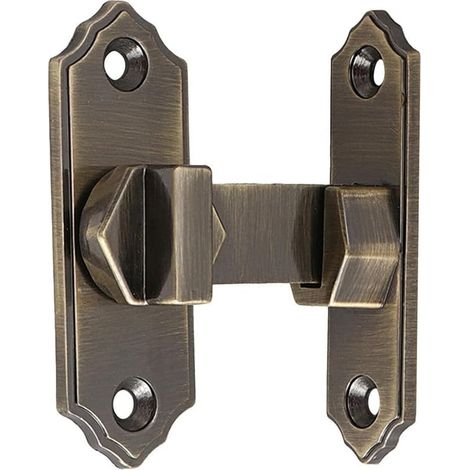 Loquet de serrure de porte à angle droit en acier inoxydable à 90 degrés pour porte coulissante (blanc), 10DAQ9A29EV7R25M9IGZXM0TOIM (blanc)