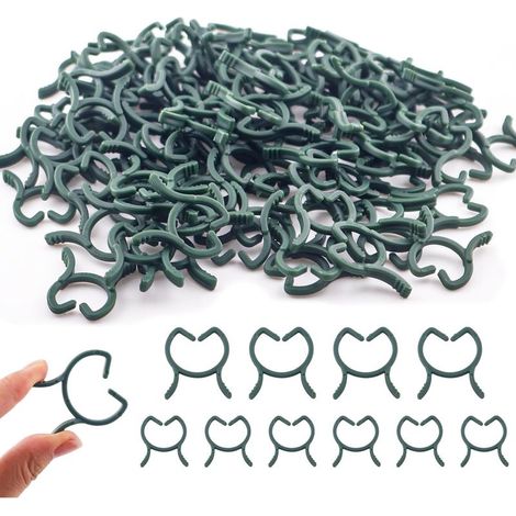 attache plante, 300 pièces attache tomates clips, petite pince à tomates réutilisable pour les légumes et les fruits clips tomates, idéale pour le jardinage et l'entretien professionnel (1/5)