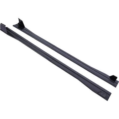 Carbon Fiber Car Side Skirt Lip Splitters, Impact Protection, Heat Resistant, 6.56 Feet with Extended Spoiler, Sport Body Kit (1/5)