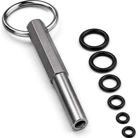 Clé à tête ovale en alliage anti-foirage, outil de réparation pour machine à café avec 6 joints, embout de démontage pour boîtier, 7 pcs (1/5)