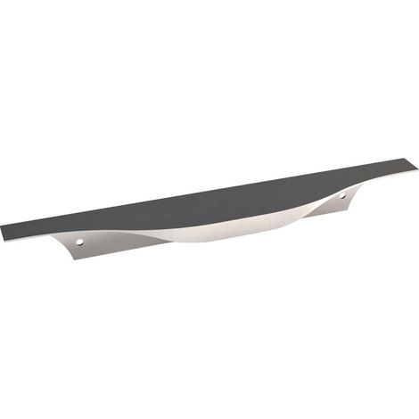 Itar – Poignée de meuble houston – Aluminium nickel brossé – Longueur 200 mm – Fixation arrière – Vendu à l'unité (1/5)