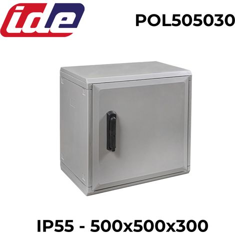 Armoire électrique En Polyester étanche Ip55 - 500x500x300 - Porte Simple Opaque - Ide