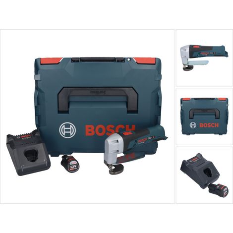 Bosch GSC 12V-13 Professional Cisaille à tôle sans fil 12V + 1x Batterie 3,0Ah + Chargeur + Coffret (1/5)