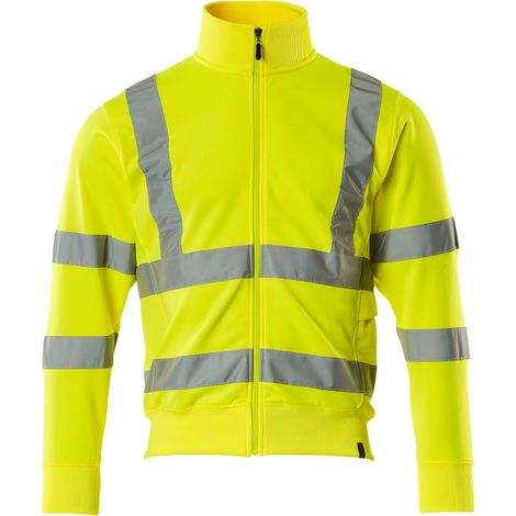 Mascot Warnschutz Sweatshirt MARINGA SAFE CLASSIC mit Reißverschluss 50115 Gr. L warngelb (1/4)