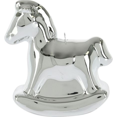 Cheval à bascule argenté, lot de 12 (1/3)