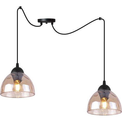 LAMPADA A SOSPENSIONE VENICE SPIDER 2 PARALUMI MIELE PIATTI E27 (1/5)