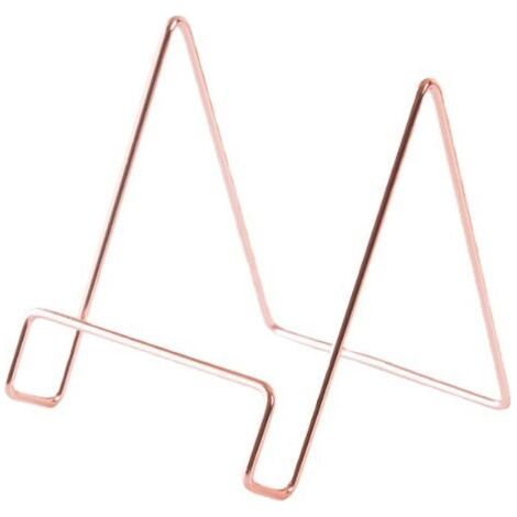 Chevalet Support Presentoir Porte Assiette - 4,5 Pouces Metal Support Assiette Decorative - Support Cadre Photo de Table - Présentoir de Fer pour Plaque  Livre Cuisine  Carte Postale  Art