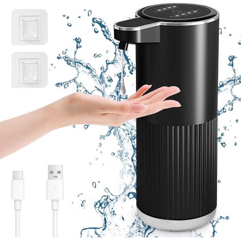 1 Distributeur Savon Automatique, Capteur Infrarouge, Volume Réglable 4 Niveaux, Rechargeable USB-C, Pour Cuisine Salle De Bain (1/5)