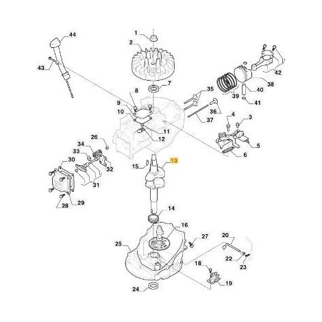 ALBERO MOTORE ORIGINALE STIGA - 118552535/0