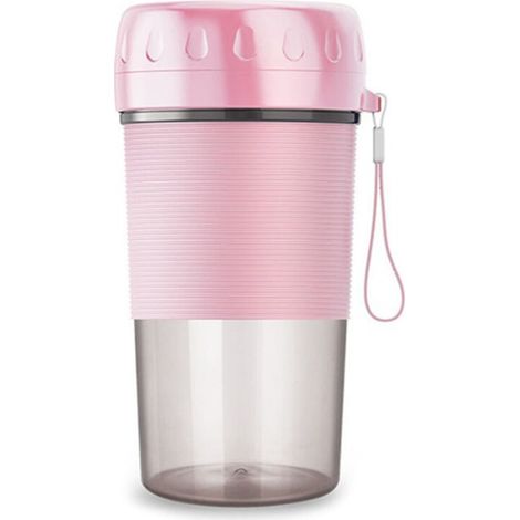 Mixeur-blender électrique rechargeable USB pour fruits et légumes, idéal pour les smoothies et les pique-niques. Gobelet et bouteille inclus. (1/5)